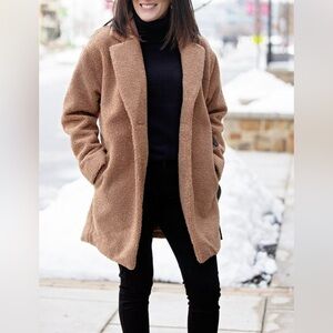 Daily Ritual Brown Teddy Jacket